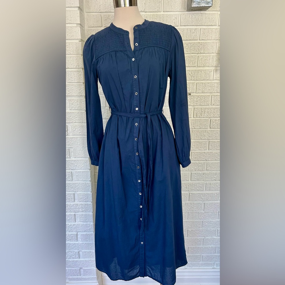 NWT-XiRENA-navy Dixie shirtdress.